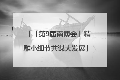 「第9届南博会」精雕小细节共谋大发展
