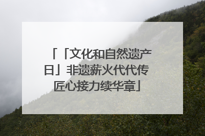 「文化和自然遗产日」非遗薪火代代传 匠心接力续华章