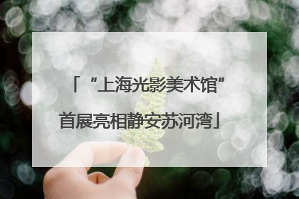 “上海光影美术馆”首展亮相静安苏河湾