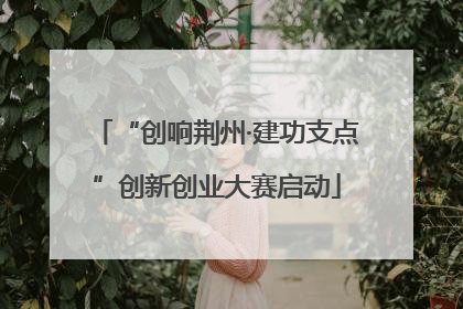 “创响荆州·建功支点”创新创业大赛启动