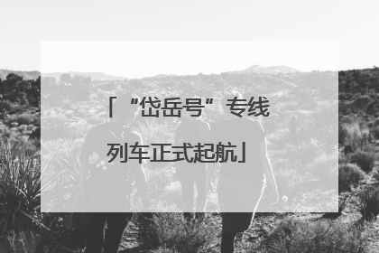 “岱岳号”专线列车正式起航