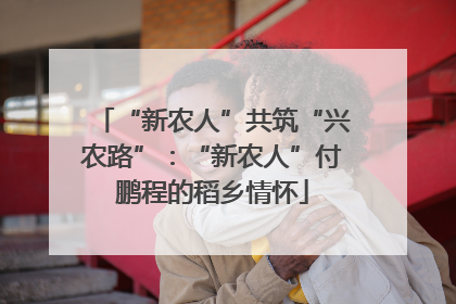 “新农人”共筑“兴农路”：“新农人”付鹏程的稻乡情怀
