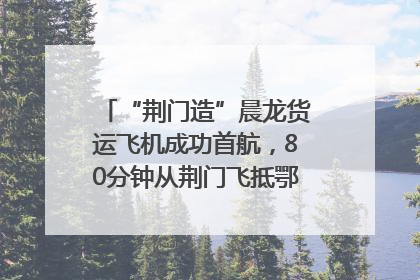 “荆门造”晨龙货运飞机成功首航，80分钟从荆门飞抵鄂州花湖机场