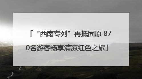 “西南专列”再抵固原 870名游客畅享清凉红色之旅