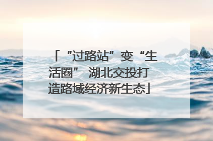 “过路站”变“生活圈” 湖北交投打造路域经济新生态