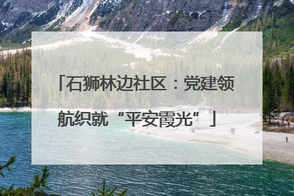 石狮林边社区：党建领航织就“平安霞光”