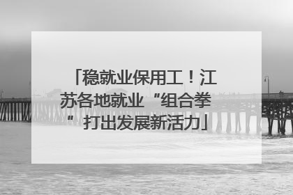 稳就业保用工！江苏各地就业“组合拳”打出发展新活力