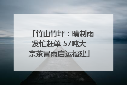 竹山竹坪：晴制雨发忙赶单 57吨大宗茶冒雨启运福建