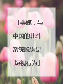 美媒：与中国的北斗系统脱钩是短视行为