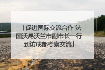 促进国际交流合作 法国沃昂沃兰市副市长一行到访成都考察交流