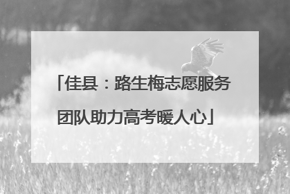 佳县：路生梅志愿服务团队助力高考暖人心