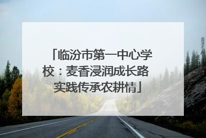 临汾市第一中心学校：麦香浸润成长路 实践传承农耕情
