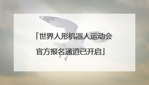 世界人形机器人运动会官方报名通道已开启