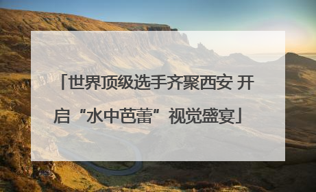 世界顶级选手齐聚西安 开启“水中芭蕾”视觉盛宴