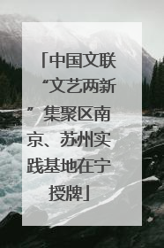 中国文联“文艺两新”集聚区南京、苏州实践基地在宁授牌