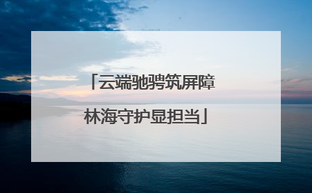 云端驰骋筑屏障 林海守护显担当
