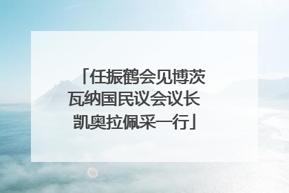 任振鹤会见博茨瓦纳国民议会议长凯奥拉佩采一行