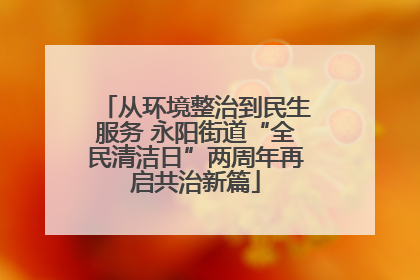 从环境整治到民生服务 永阳街道“全民清洁日”两周年再启共治新篇