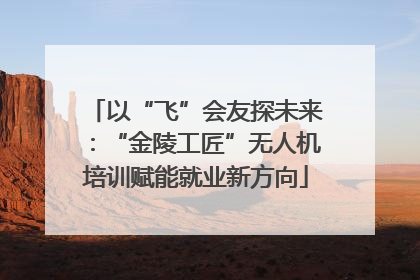 以“飞”会友探未来：“金陵工匠”无人机培训赋能就业新方向