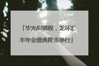 华光织锦程，龙环汇丰年会盛典隆重举行