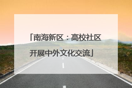 南海新区：高校社区开展中外文化交流