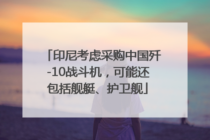 印尼考虑采购中国歼-10战斗机，可能还包括舰艇、护卫舰
