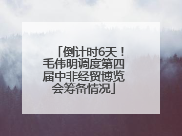 倒计时6天！毛伟明调度第四届中非经贸博览会筹备情况