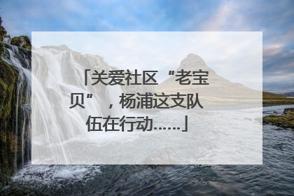 关爱社区“老宝贝”，杨浦这支队伍在行动……