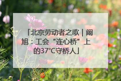 北京劳动者之歌｜阚旭：工会“连心桥”上的37℃守桥人