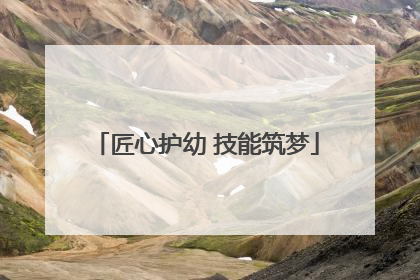 匠心护幼 技能筑梦