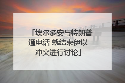 埃尔多安与特朗普通电话 就结束伊以冲突进行讨论