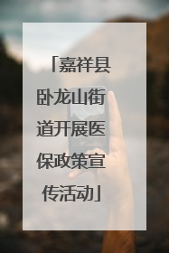 嘉祥县卧龙山街道开展医保政策宣传活动