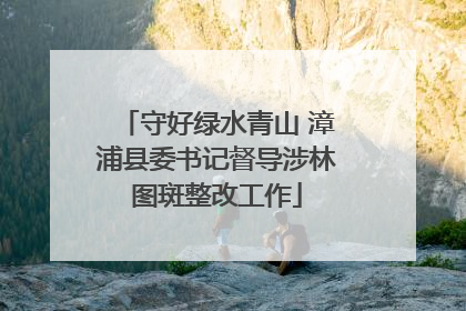 守好绿水青山 漳浦县委书记督导涉林图斑整改工作