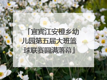 宜宾江安橙乡幼儿园第五届大班篮球联赛圆满落幕