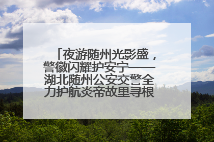 夜游随州光影盛，警徽闪耀护安宁——湖北随州公安交警全力护航炎帝故里寻根节夜游活动侧记