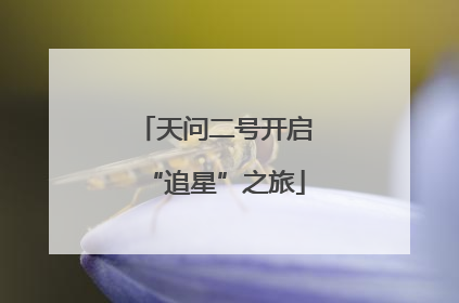 天问二号开启“追星”之旅
