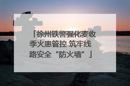 徐州铁警强化麦收季火患管控 筑牢线路安全“防火墙”