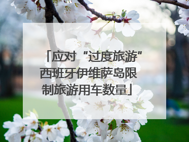 应对“过度旅游” 西班牙伊维萨岛限制旅游用车数量