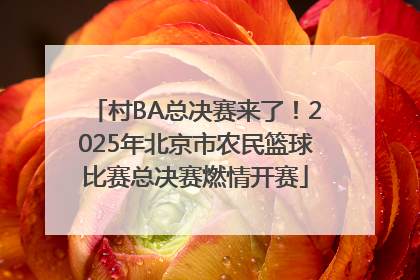 村BA总决赛来了！2025年北京市农民篮球比赛总决赛燃情开赛