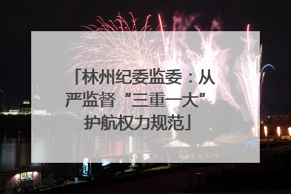 林州纪委监委：从严监督“三重一大” 护航权力规范
