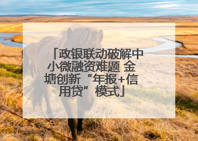 政银联动破解中小微融资难题 金塘创新“年报+信用贷”模式