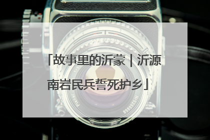 故事里的沂蒙｜沂源南岩民兵誓死护乡