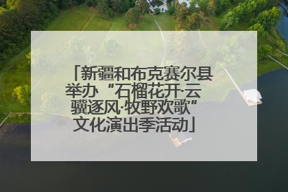 新疆和布克赛尔县举办“石榴花开·云骥逐风·牧野欢歌”文化演出季活动