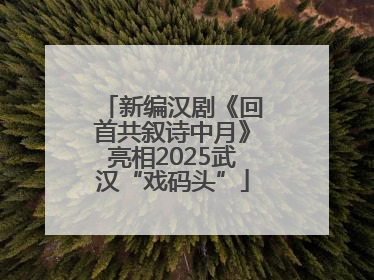 新编汉剧《回首共叙诗中月》亮相2025武汉“戏码头”