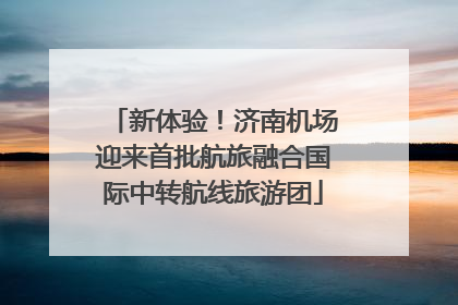 新体验！济南机场迎来首批航旅融合国际中转航线旅游团
