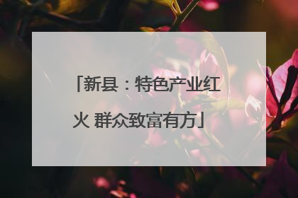 新县：特色产业红火 群众致富有方