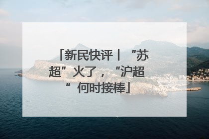 新民快评丨“苏超”火了，“沪超”何时接棒