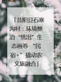 昔阳县石寨沟村：环境整治“绣出”生态画卷 “民宿+”撬动农文旅融合