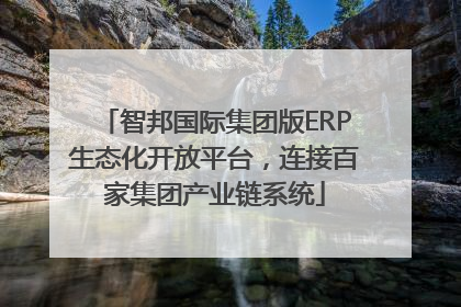 智邦国际集团版ERP生态化开放平台，连接百家集团产业链系统