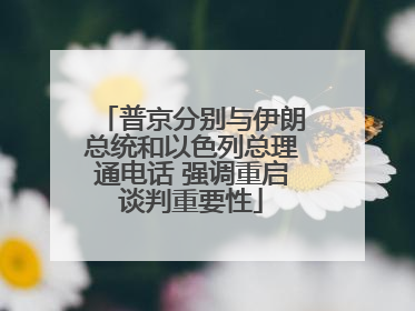 普京分别与伊朗总统和以色列总理通电话 强调重启谈判重要性